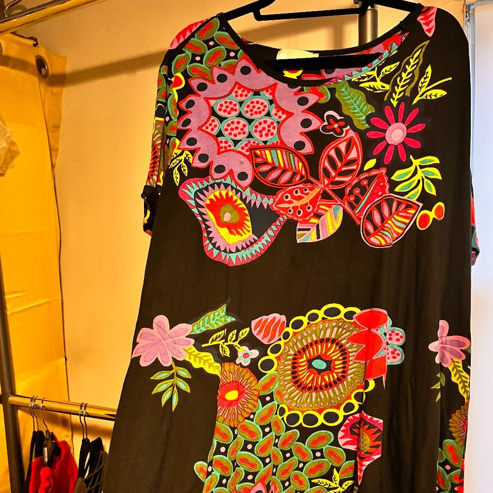 Dress; vintage like; fun design; dress it up or casual